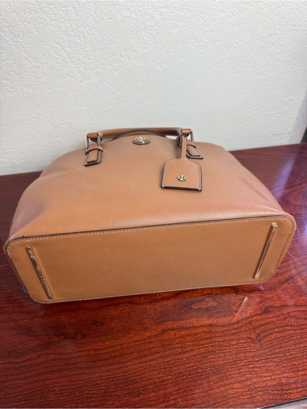 Tory Burch  Robinson Saffiano Leather Satchel with Top Handles